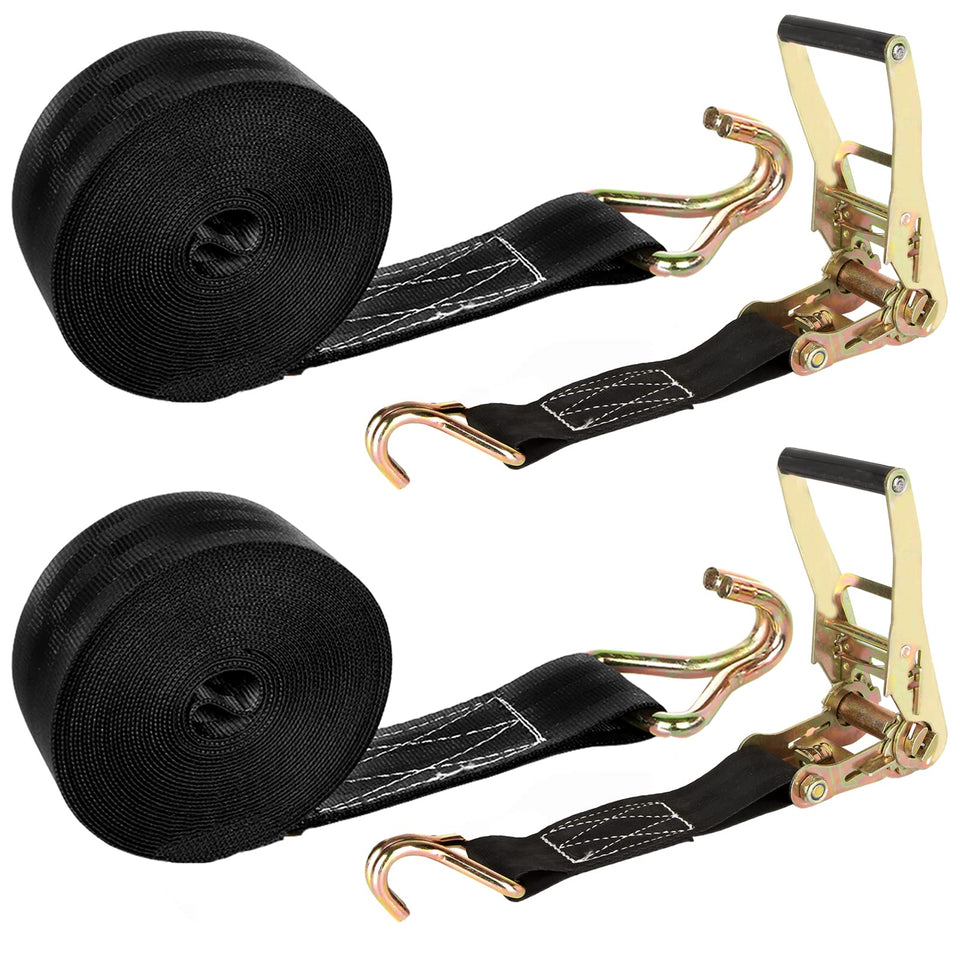 LISHINE 2-inch ratchet strap, 20ft length, shown securing cargo