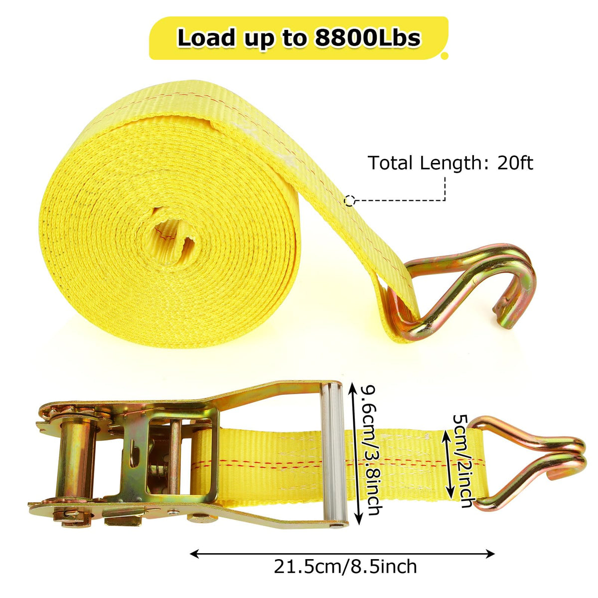 LISHINE ratchet mechanism with easy-release for quick, controlled tightening.