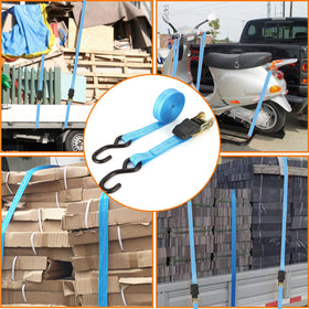 LISHINE bundle of 6 straps ready for truck bed loading and securing