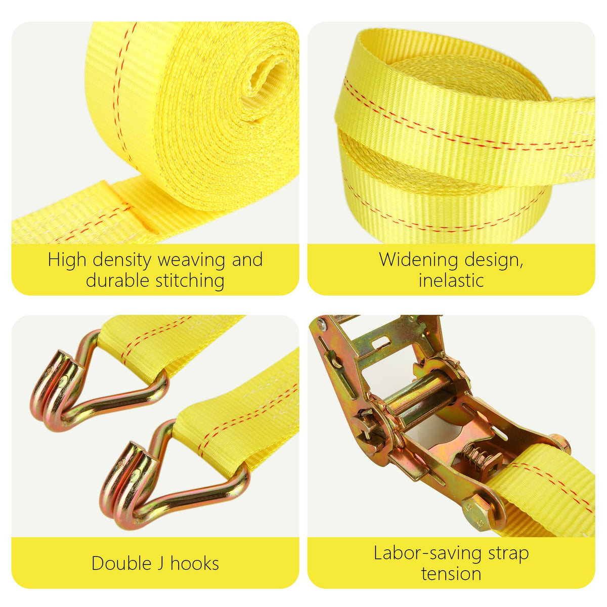 LISHINE double J-hook design provides secure attachment to anchors.