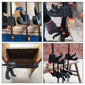 LISHINE eight-pack bar clamps ready for multiple clamps in small projects.