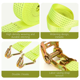 LISHINE heavy-duty cargo strap 20ft with high break strength for sturdy ties.