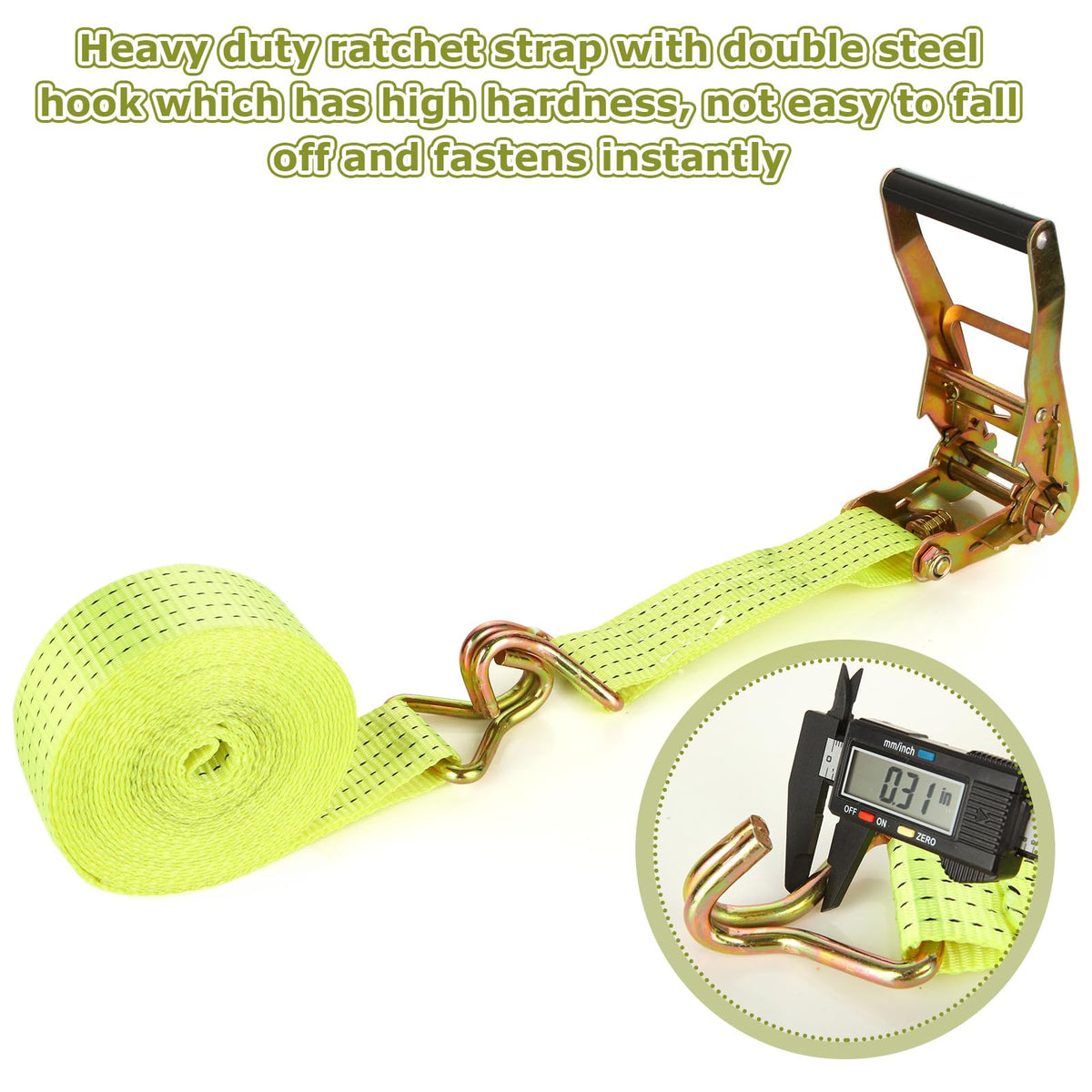 LISHINE polyester webbing delivers wear resistance and gentle cargo contact.