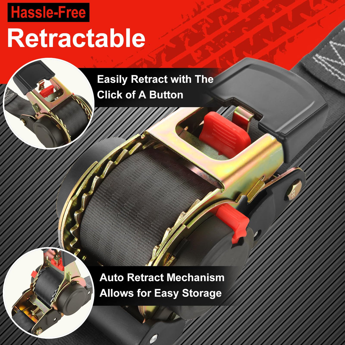 LISHINE S-hook secure attachment prevents straps from slipping under load.