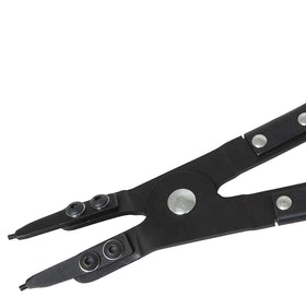 Lisle 38700 pliers showing compact jaws for tight-space snap ring removal
