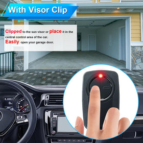 LISMODZ Klik5U-BK2 remote Learn Button and Dip Switch close-up for setup