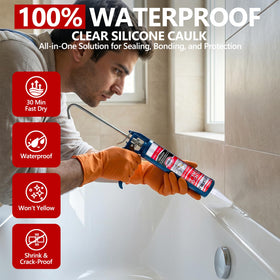 LISRUX 12-pack packaging highlights multiple project use of silicone sealant