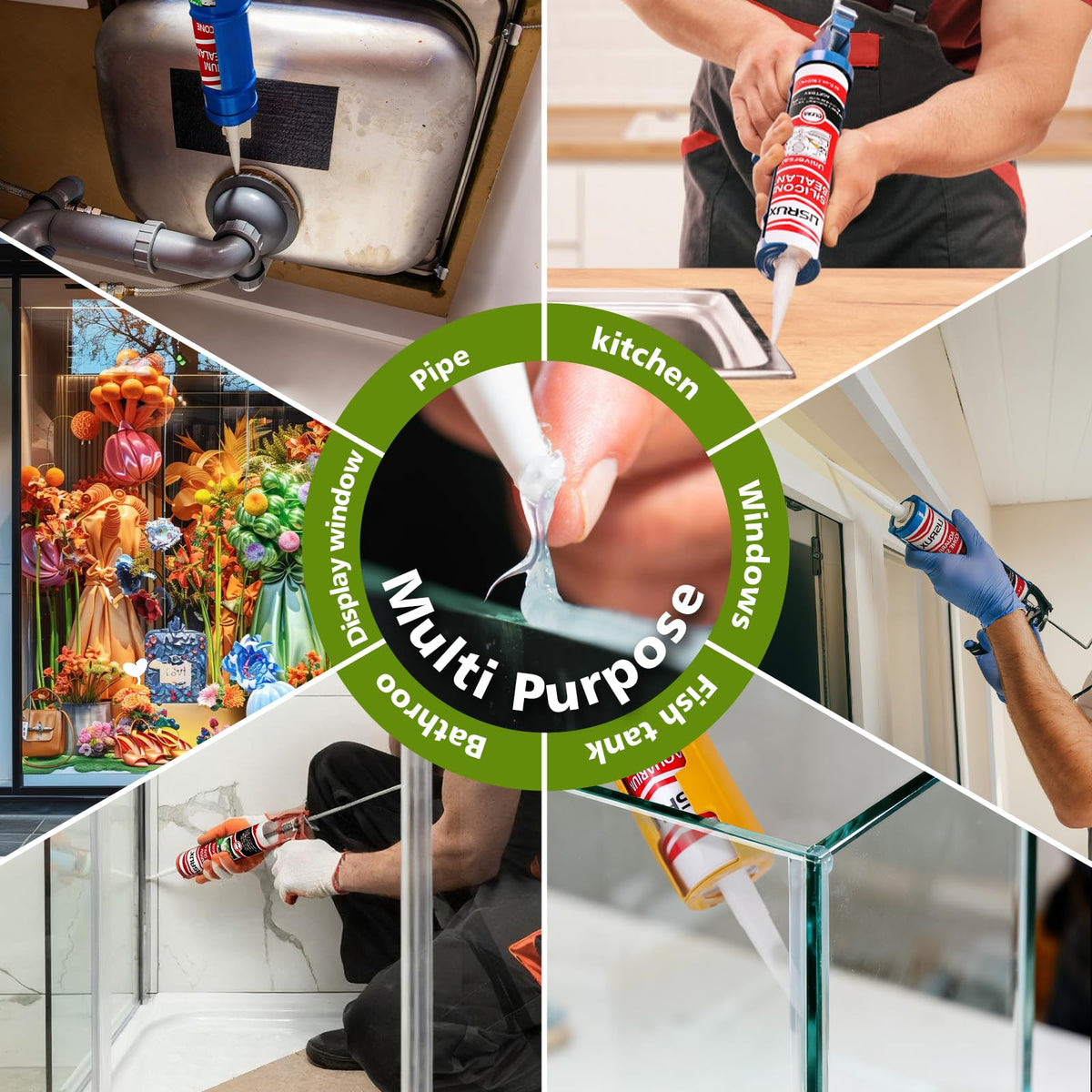 LISRUX application tips sealant helps for precise aquarium repairs.
