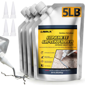 LISRUX concrete crack filler in application shows easy, precise filling for durable repairs