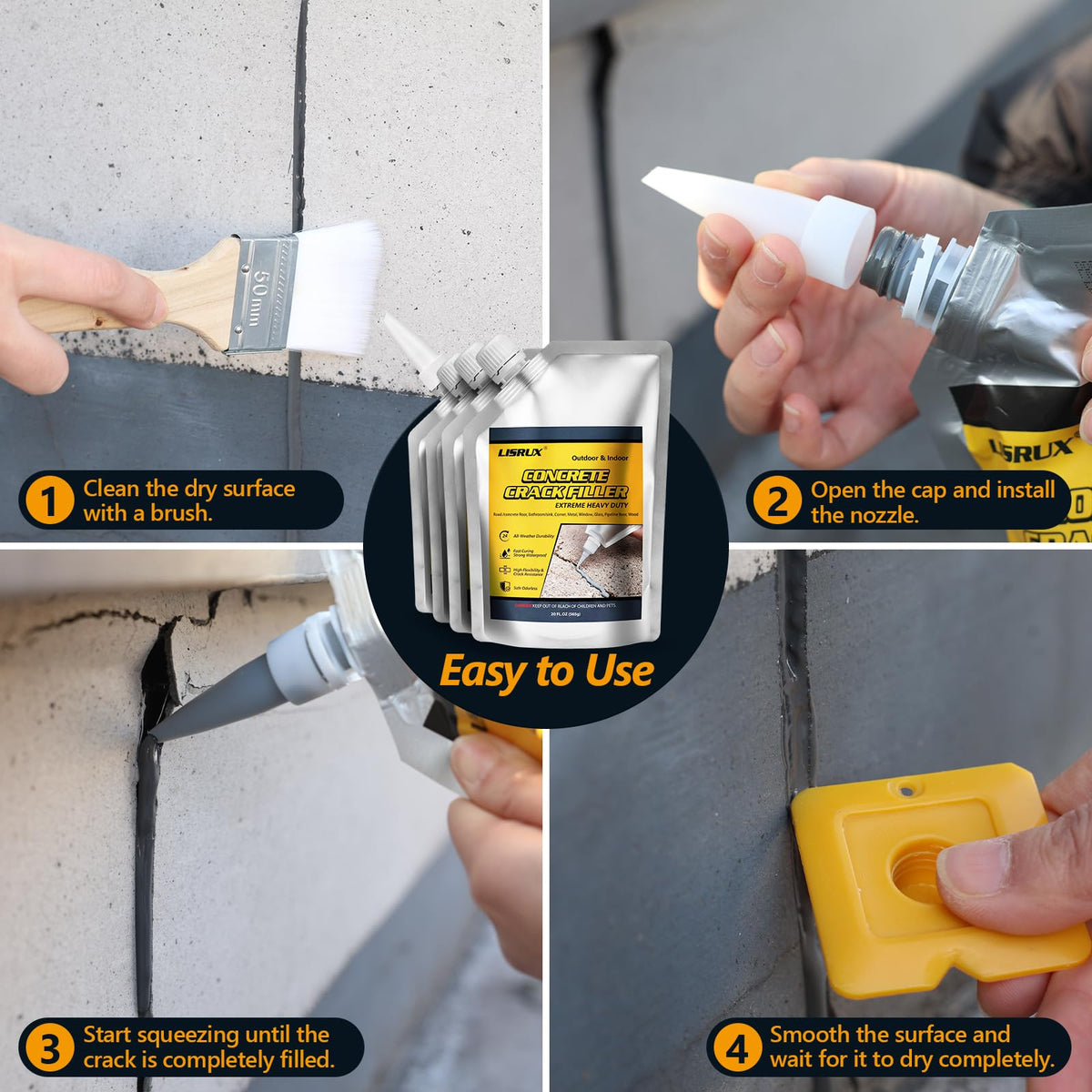 LISRUX compatible with driveway, patio, and walkway repairs
