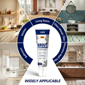 LISRUX grout filler for quick kitchen and bath updates.