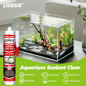 LISRUX quick-curing sealant delivers 30-minute surface dry on aquarium joints.