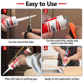 LISRUX shrink-proof sealant maintains a smooth, lasting finish
