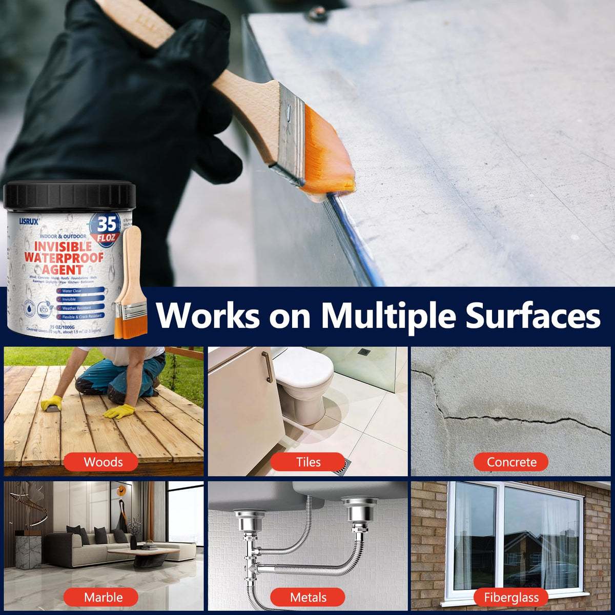 Wall sealing with LISRUX provides a transparent, durable barrier
