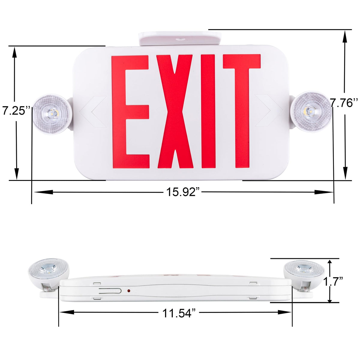 LIT-PaTH two-pack exit sign for multi-area coverage