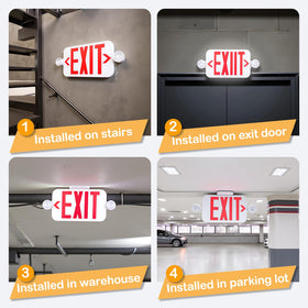 LIT-PaTH ceiling and wall mount exit sign for flexible installation