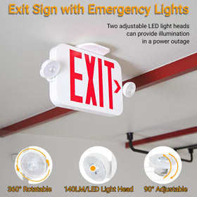 LIT-PaTH US red-letter exit sign for clear emergency wayfinding