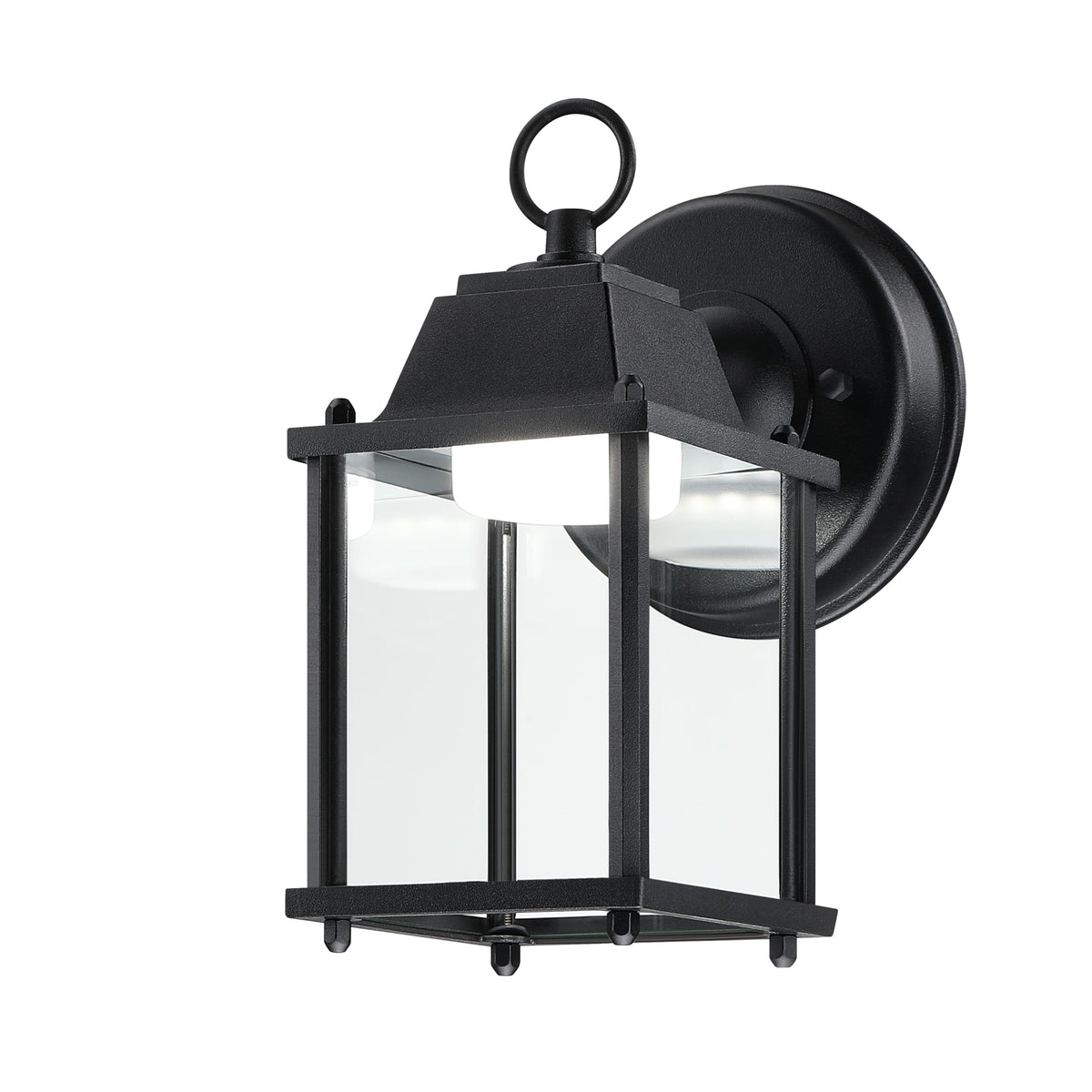 LIT-PaTH outdoor wall lantern front view showing bright 800 lm output for porch lighting