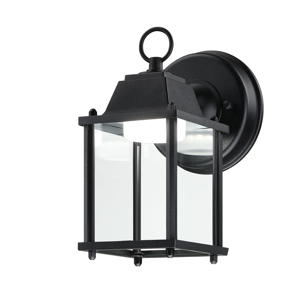 LIT-PaTH outdoor wall lantern front view showing bright 800 lm output for porch lighting
