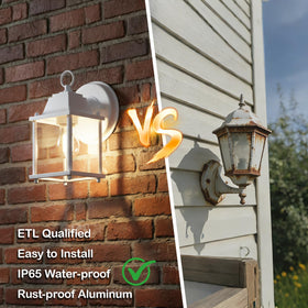 LIT-PaTH outdoor installation view demonstrates easy direct-wire setup.