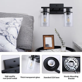 Litaddscen two-light fixture offers up-down mounting for flexible installation options