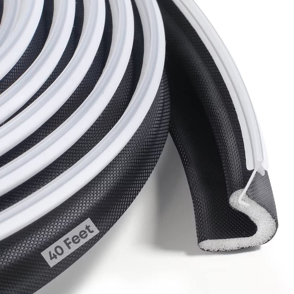 Litaibai 40ft kerf weather strip for grooved doors creates a tighter seal against drafts.