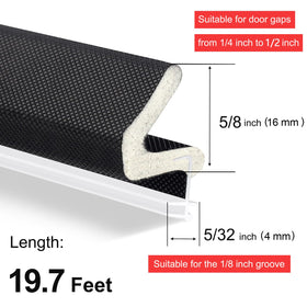 Litaibai easy-install kerf seal requires no adhesive for quick door upgrades