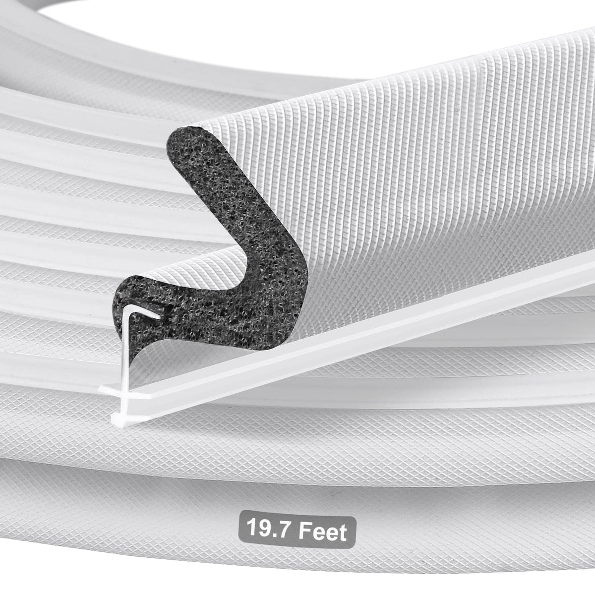 Litaibai Kerf weather stripping fits into the door groove for easy installation.