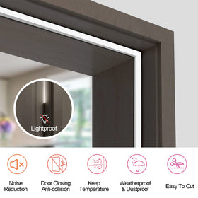 Litaibai Kerf weather stripping reduces noise and blocks light and air.