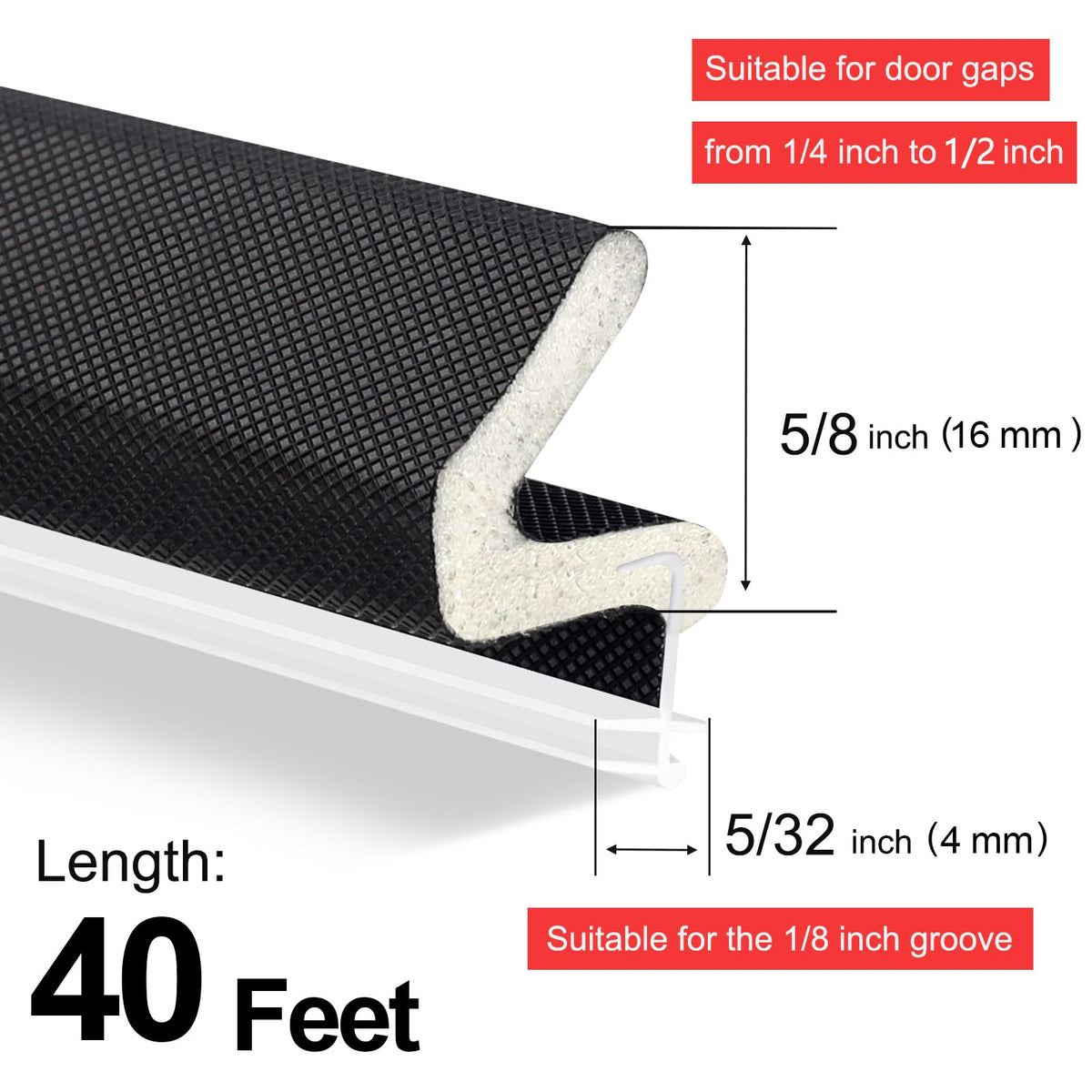 Litaibai PVC flange keeps the kerf seal securely positioned