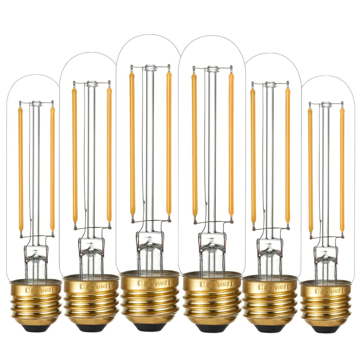 LiteHistory dimmable E26 LED bulb with tubular design for smooth light control.