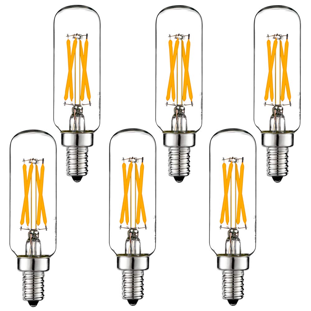 LiteHistory dimmable T6 LED bulb with 2700K warm white glow for cozy ambience.