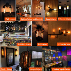 LiteHistory dimmer-compatible bulb, works with most dimmers for smooth control.