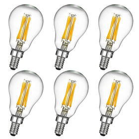 LiteHistory E12 dimmable 6W LED bulb with 60W equivalent for versatile lighting.