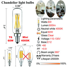 LiteHistory E12 LED bulb cross-filament design adds vintage appeal