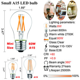 LiteHistory E26 bulb is eye-caring and flicker-free.