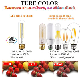 LiteHistory E26 LED bulb long-life up to 25000 hours reduces replacements.