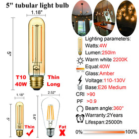 LiteHistory E26 socket LED bulb compatible with most dimmers.