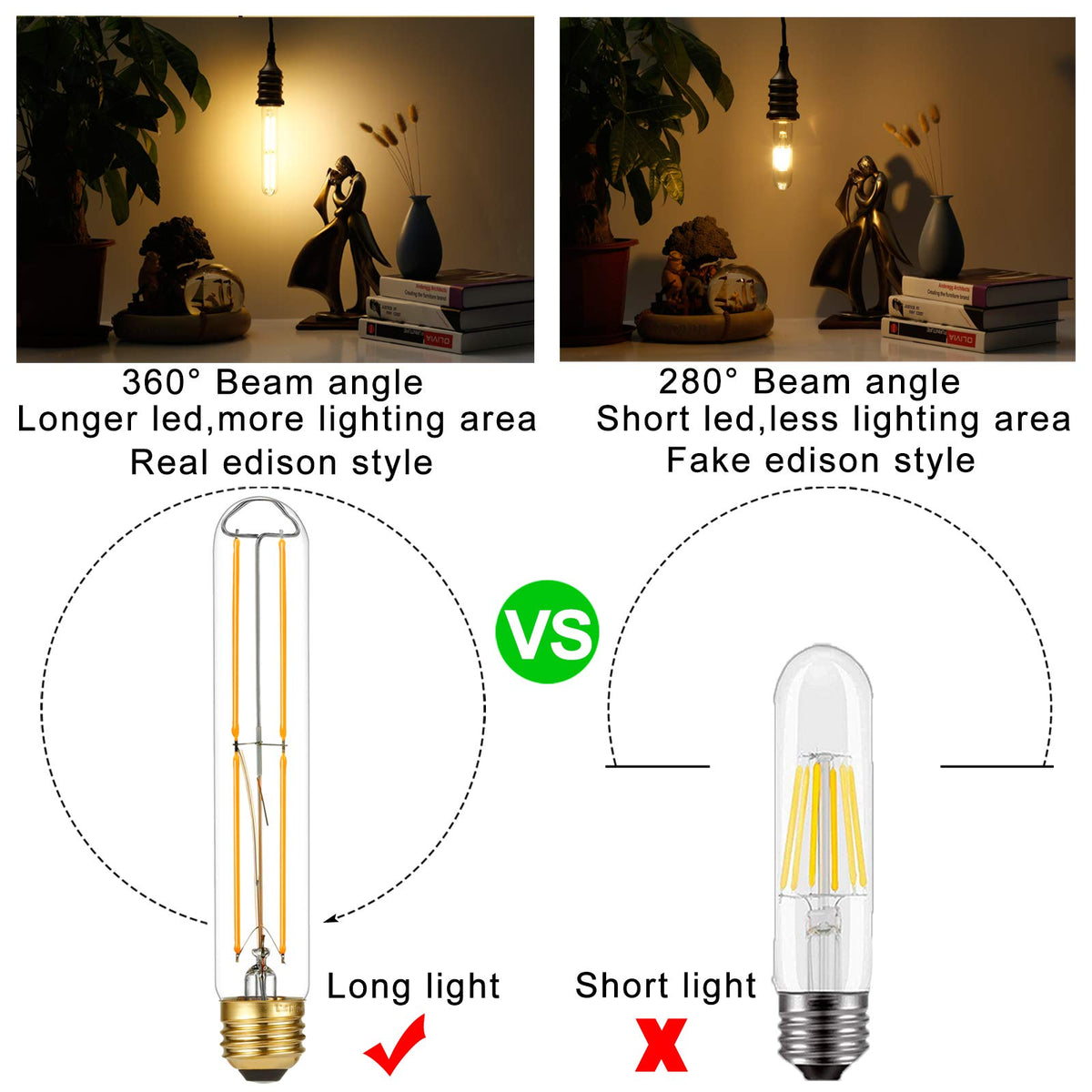 LiteHistory 60W-equivalent LED bulb brightens industrial pipe lighting.