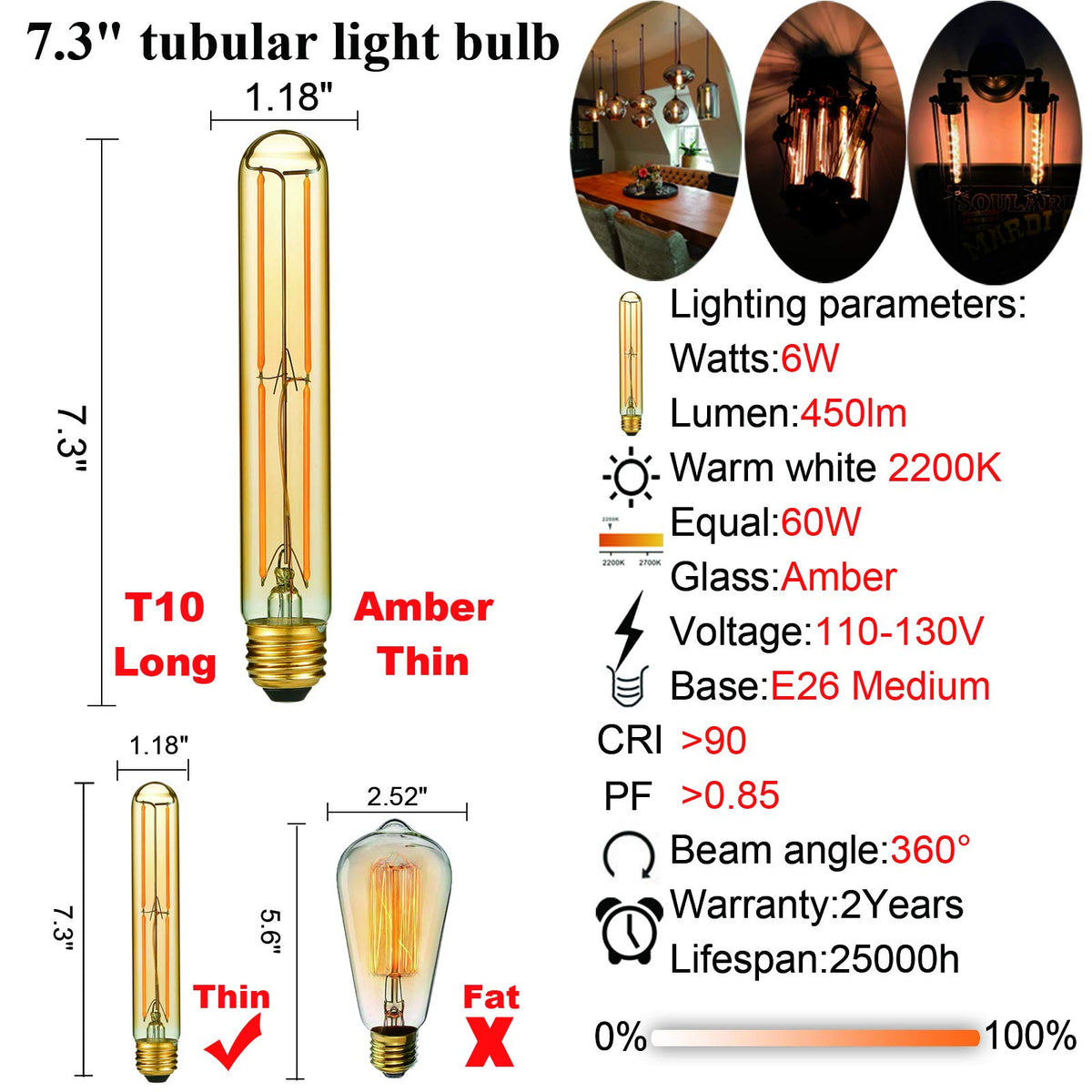 LiteHistory 60W-equivalent LED, energy-saving performance with long-lasting use.