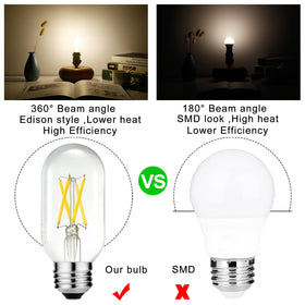 LiteHistory LED bulb with 60W-equivalent brightness in neutral white