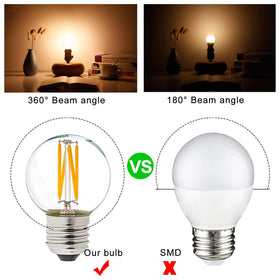 LiteHistory Edison globe bulb 2700K creates cozy lighting at low power