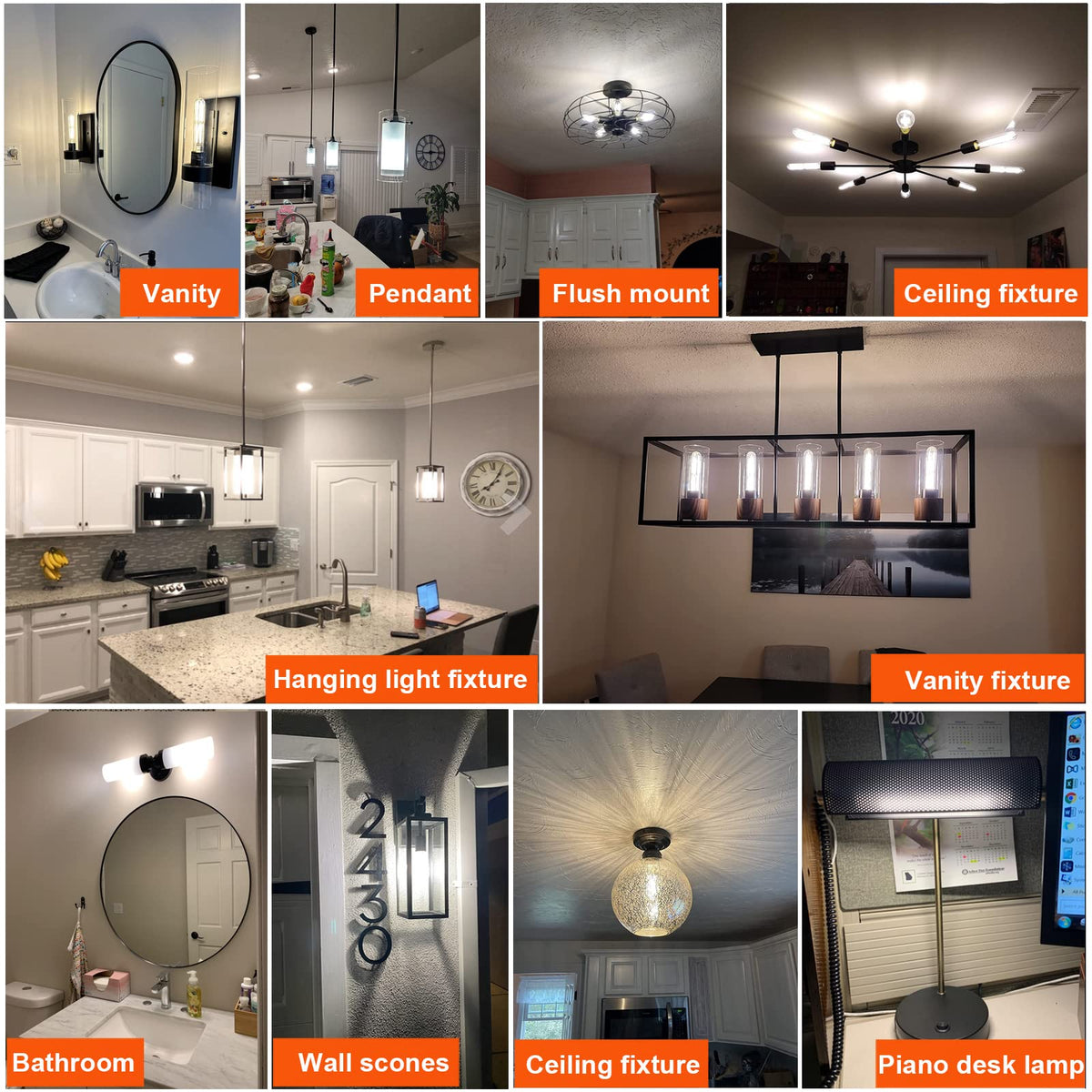 LiteHistory T10 bulb perfect for rustic chandeliers and island fixtures