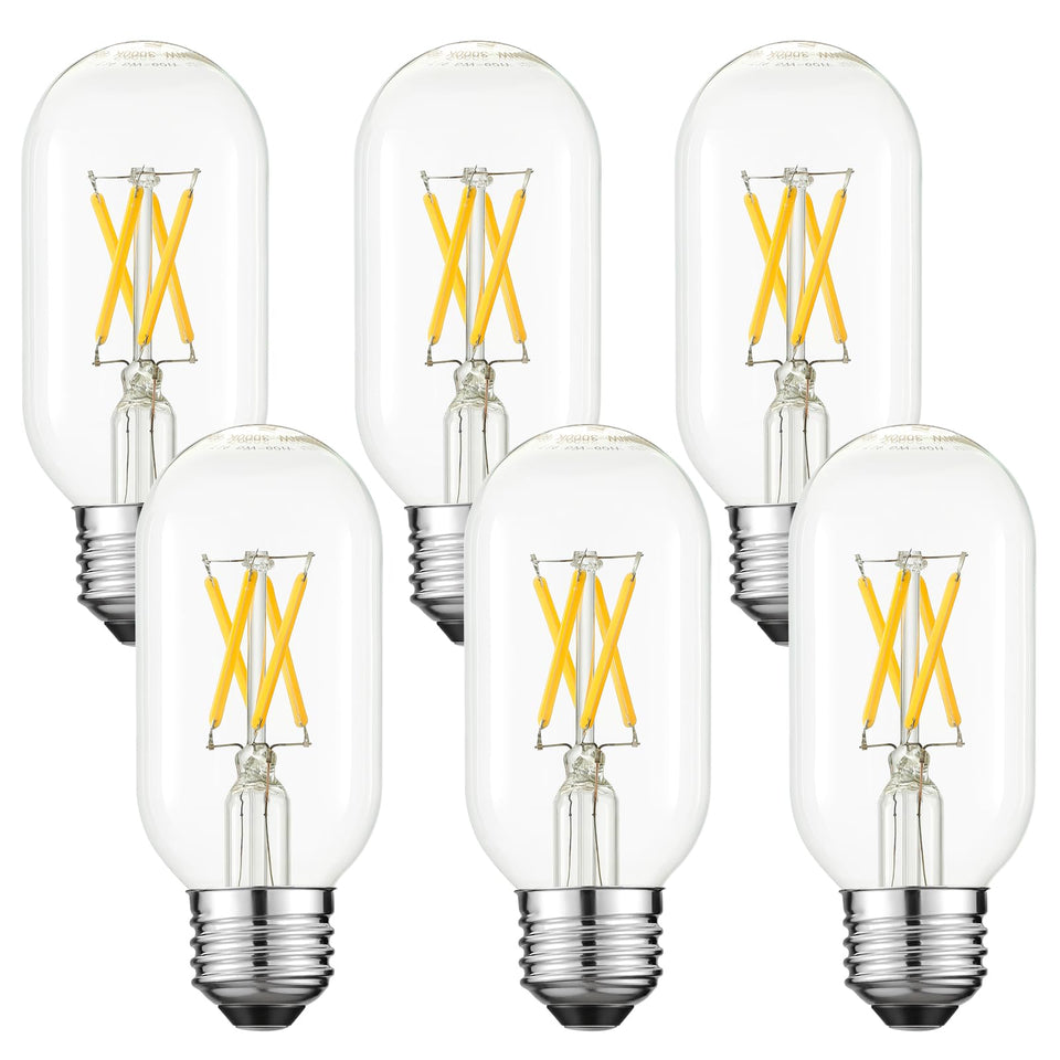LiteHistory T14 T45 LED bulb, dimmable 6W, 60W equivalent, smooth control for cozy evenings.