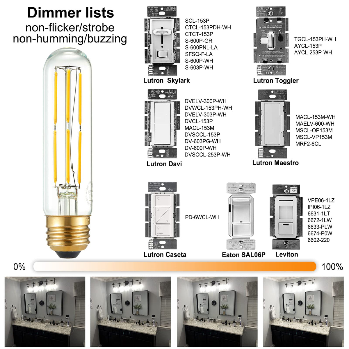 LiteHistory tubular LED bulb 6W dimmable enables smooth lighting