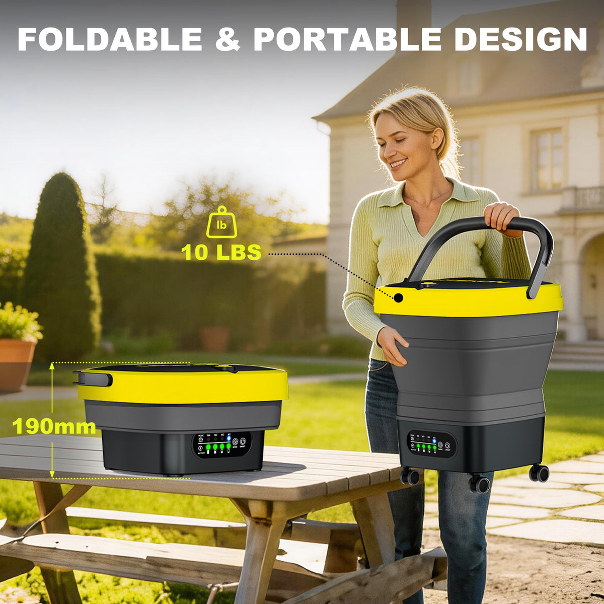 Litekon 4-5 gallon tank enables steady outdoor cleaning sessions