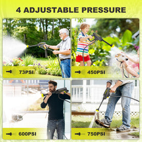 Litekon cordless washer five presets adapt flow for different tasks outdoors.