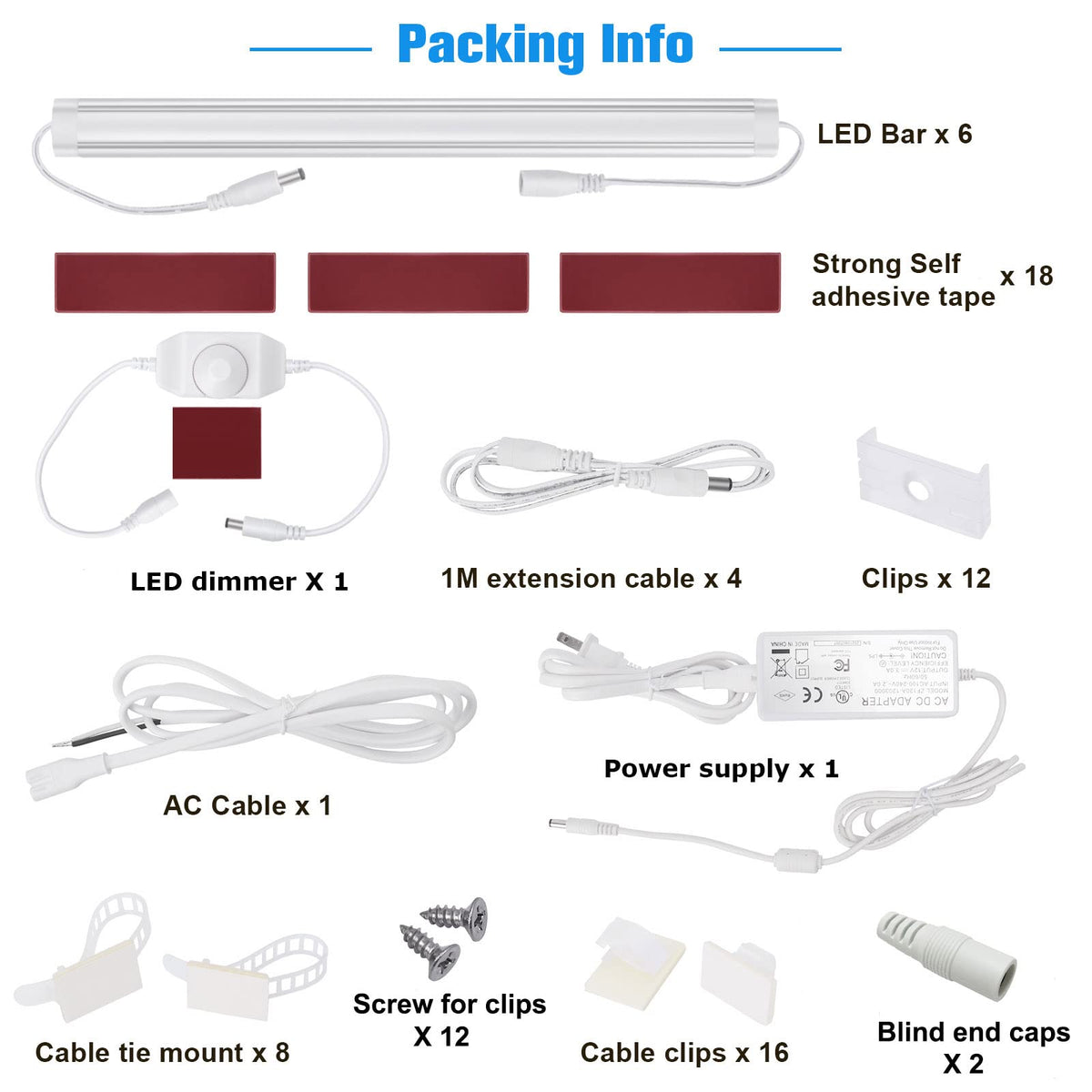 Litever daylight white 5000K kit for task lighting