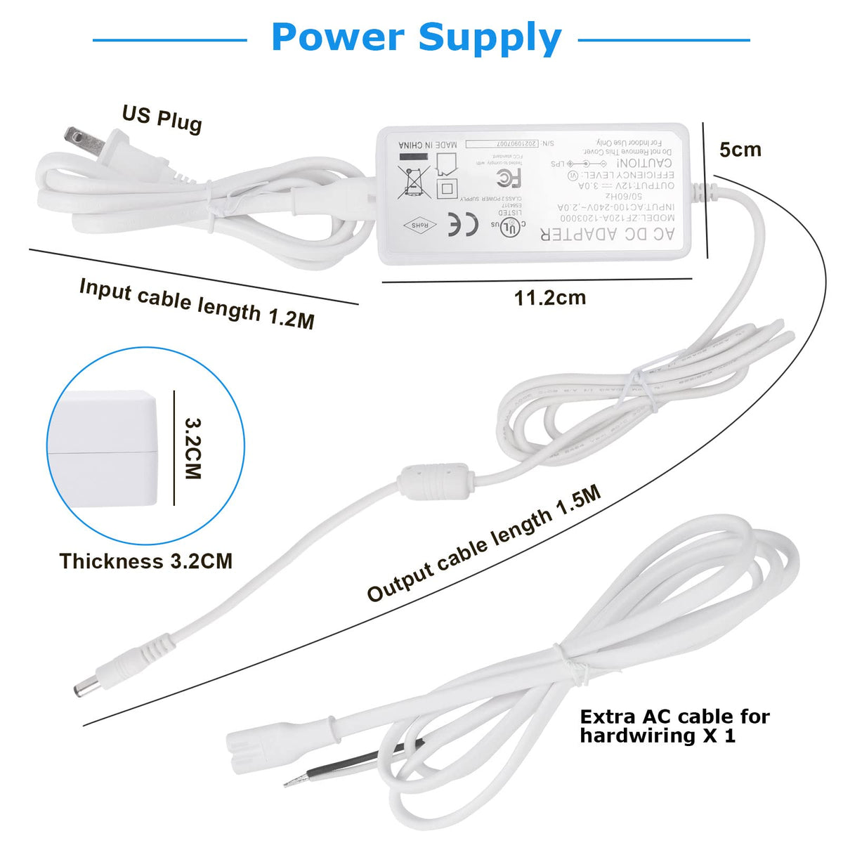 Litever dimmable dimmer included for precise brightness