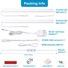 Litever dimmable LED strip with dimmer for adjustable brightness.